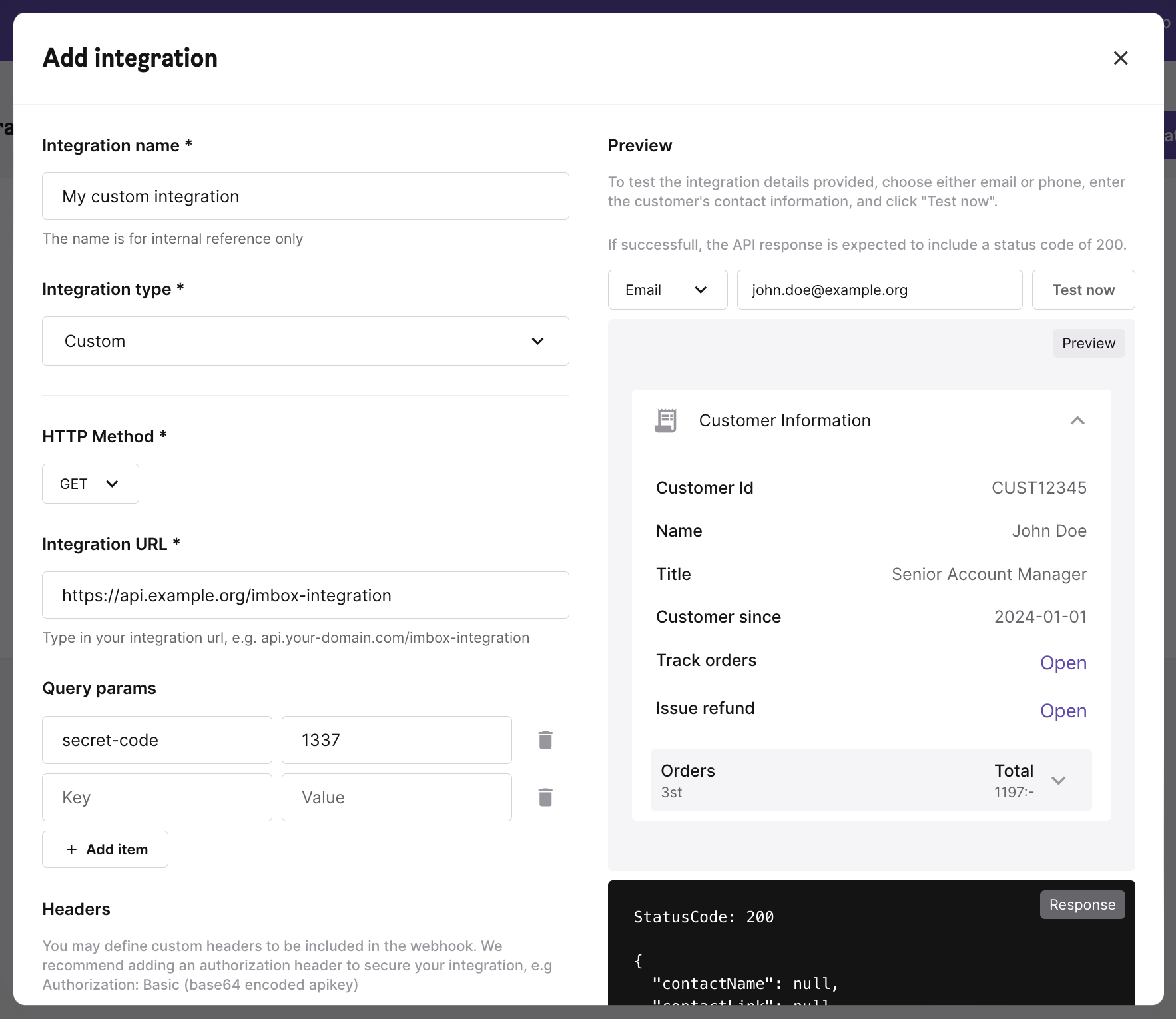 Admin setup view